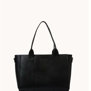Poppy & Peonies Black Tote Bag